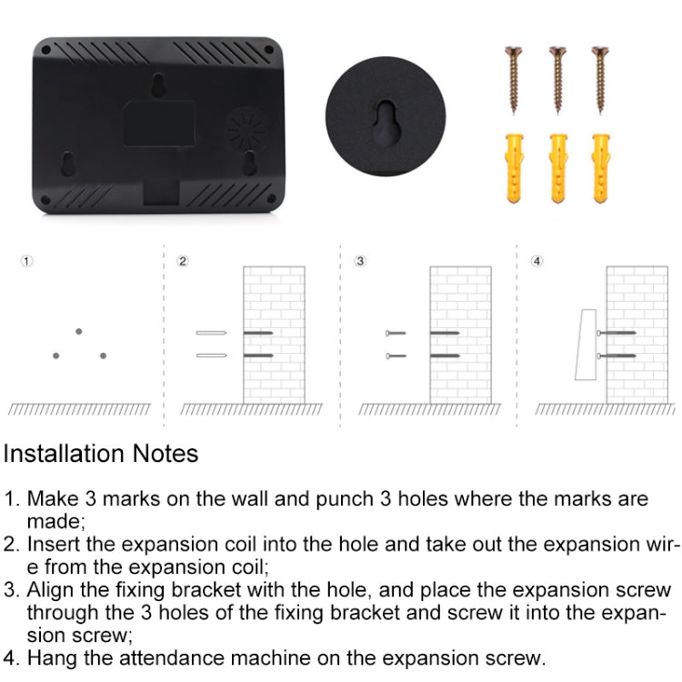 F01 Fingerprint Time Attendance Machine with 2.4 inch TFT Screen, UK Plug by buy2fix