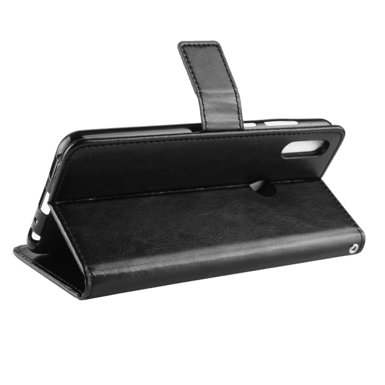 Crazy Horse Texture Horizontal Flip Leather Case for Asus Zenfone Max Plus (M2) ZB634KL / Zenfone Max Shot ZB634KL, with Holder & Card Slots & Wallet & Lanyard (Black) by buy2fix