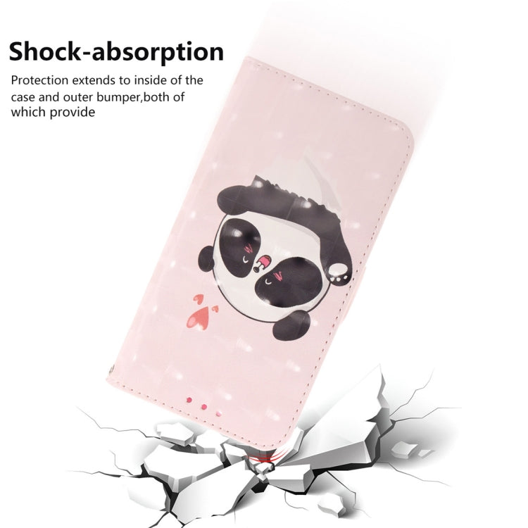 3D Colored Drawing Heart Panda Pattern Horizontal Flip Leather Case for Asus Zenfone Max Pro (M2) ZB631KL, with Holder & Card Slots & Wallet by buy2fix