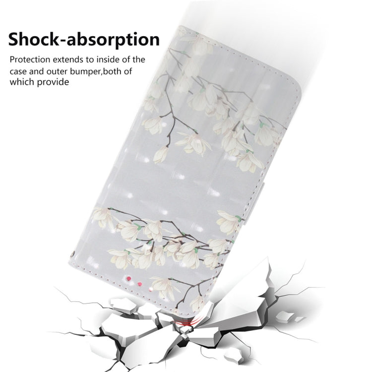 3D Colored Drawing Magnolia Pattern Horizontal Flip Leather Case for Asus Zenfone Max Pro (M2) ZB631KL, with Holder & Card Slots & Wallet by buy2fix