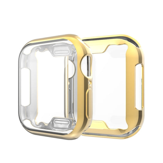 Full Coverage Plating TPU Case For Apple Watch Series 6 / 5 / 4 / Watch SE 44mm(Gold) by buy2fix