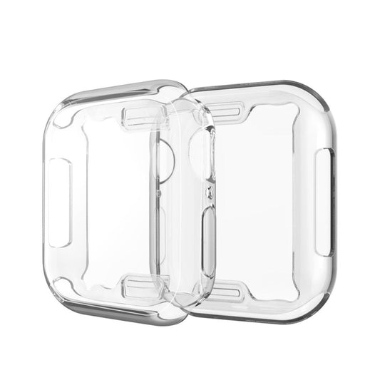 Full Coverage Plating TPU Case For Apple Watch Series 6 / 5 / 4 / Watch SE 44mm(Silver) by buy2fix