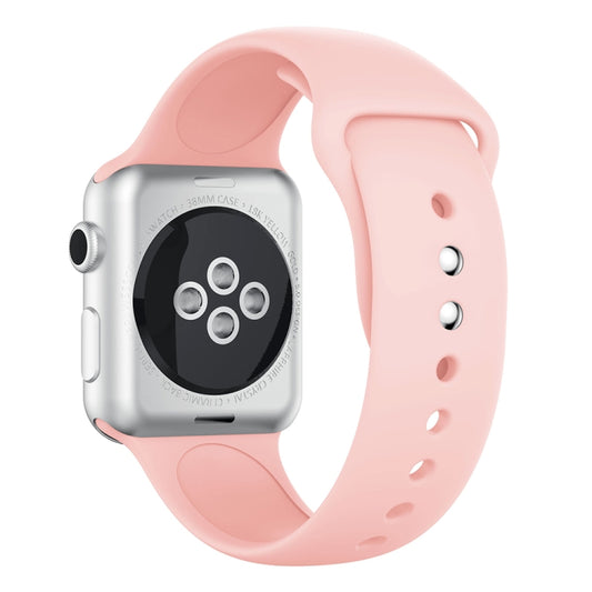 Double Rivets Silicone Watch Band for Apple Watch Series 3 & 2 & 1 38mm(Pink) by buy2fix