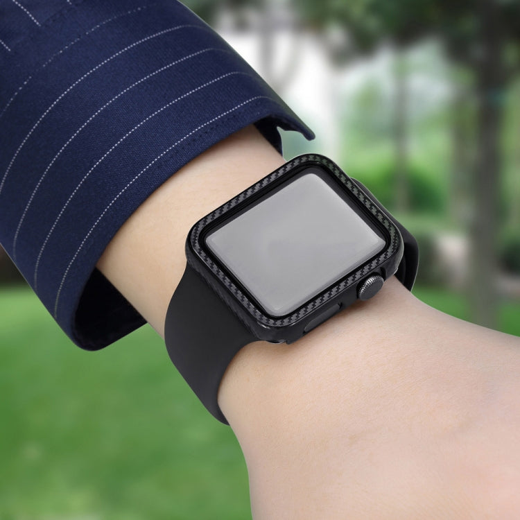 PC Carbon Fiber Frame Protection Case For Apple Watch Series 6 / 5 / 4 / Watch SE 44mm by buy2fix