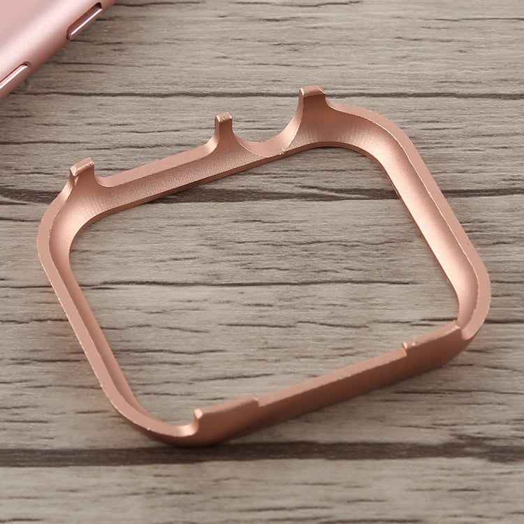 Metal Front Frame Protective Case For Apple Watch Series 6 / 5 / 4 / Watch SE 44mm(Rose Gold) by buy2fix