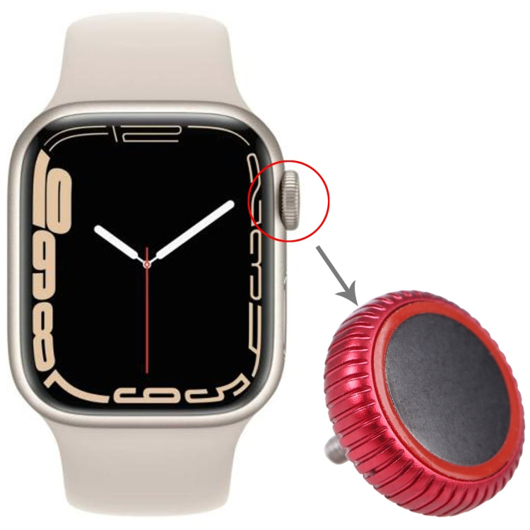 Watch Crown Nut Replacement For Apple Watch Series 7 (LTE) (Red) by buy2fix