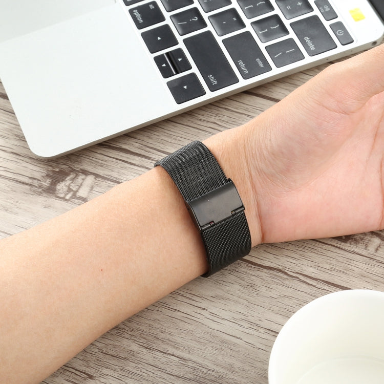 Stainless Steel Watch Band for Apple Watch Series 3 & 2 & 1 38mm(Black) by buy2fix