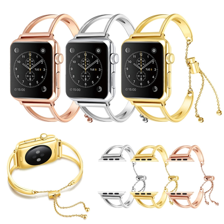 Letter V Shape Bracelet Metal Wrist Watch Band with Stainless Steel Buckle for Apple Watch Ultra 49mm&Watch Ultra 2 49mm / Series 10 46mm / 9&8&7 45mm / SE 3&SE 2&6&SE&5&4 44mm / 3&2&1 42mm(Silver) by buy2fix