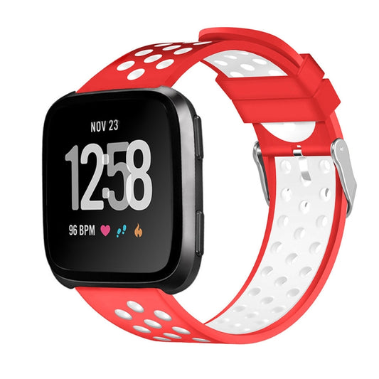 For Fitbit Versa Simple Fashion Silicone Watch Band(Red) by buy2fix