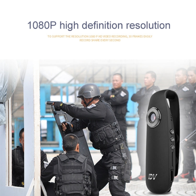 IDV 007 HD 1080P Clip Design Law Enforcement Recorder Portable Mini Monitoring Recorder, Support Motion Detection & TF Card (Max 128GB) by buy2fix