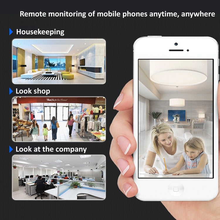 720P HD 1.0 MP Wireless IP Camera, Support Infrared Night Vision / Motion Detection / APP Control, EU Plug by buy2fix