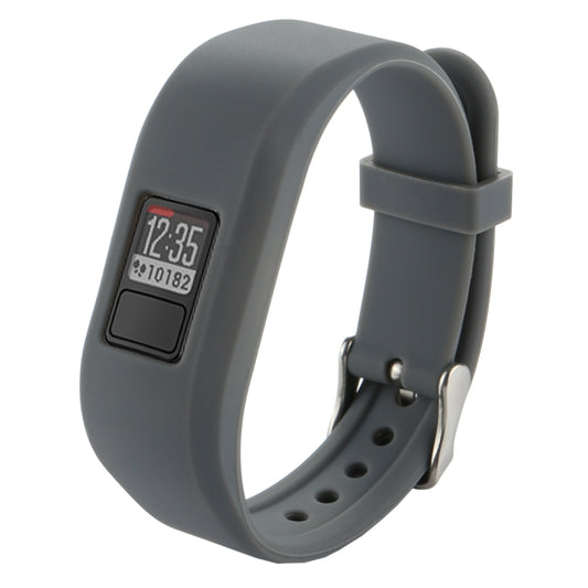 For Garmin Vivofit 3 Smart Watch Silicone Watch Band, Length: about 24.2cm(Grey) by buy2fix