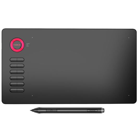 VEIKK A15 10x6 inch 5080 LPI Smart Touch Electronic Graphic Tablet, with Type-C Interface(Red) by VEIKK