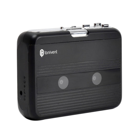 Tonivent TON007B Portable Bluetooth Tape Cassette Player, Support FM / Bluetooth Input and Output(Black) by buy2fix