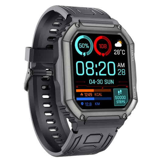 KR06 Waterproof Pedometer Sport Smart Watch, Support Heart Rate / Blood Pressure Monitoring / BT Calling(Black) by buy2fix