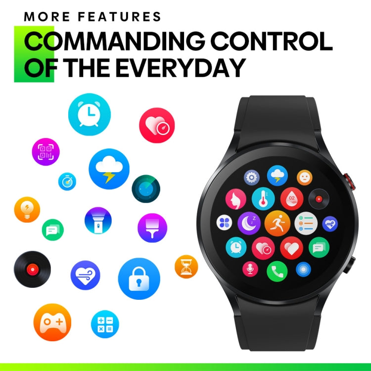 Zeblaze GTR 3 1.32 inch Smart Watch, Support Voice Calling / Heart Rate / Blood Oxygen / On-Wrist Skin Temperature / Sport Modes (Black) by Zeblaze