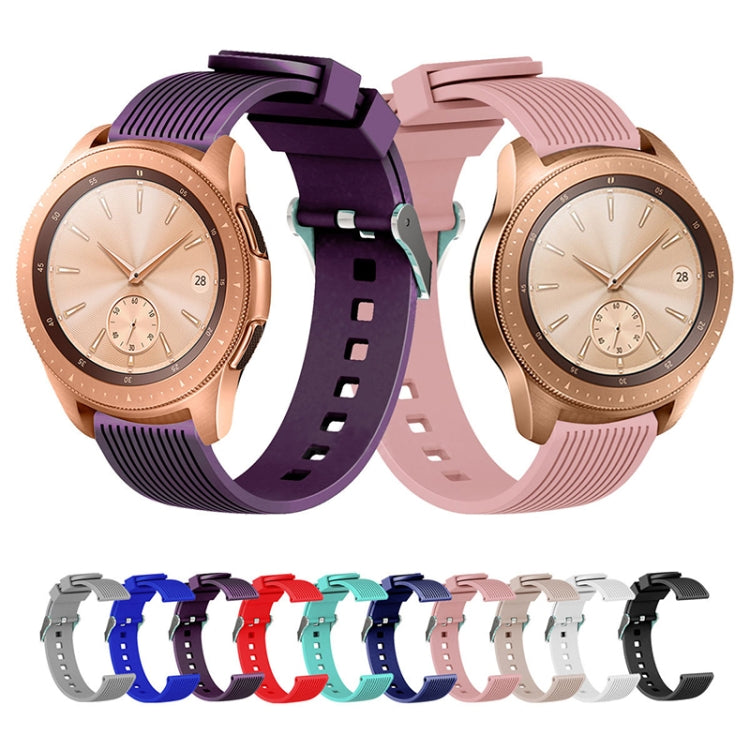 Vertical Grain Watch Band for Galaxy Watch 42mm(White) by buy2fix