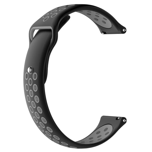Double Color Watch Band for Galaxy Watch 42mm(Black Grey) by buy2fix