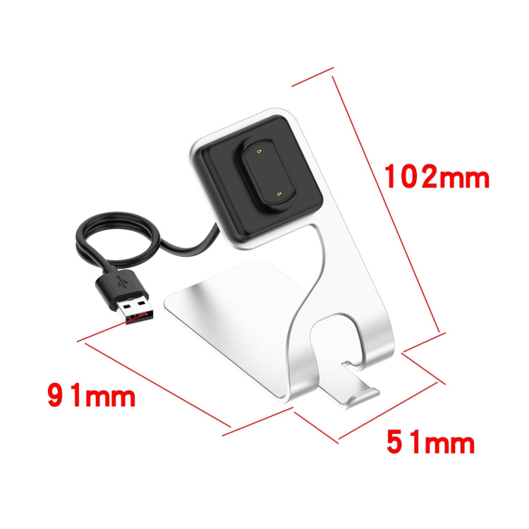 For Amazfit GTR3 / GTR3 Pro / GTS3 Rotatable Magnetic Metal Charging Base(Grey) by buy2fix