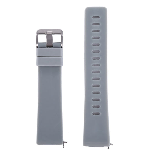 For Fitbit Versa / Versa 2 Simple Fashion Silicone Watch Band(Grey) by buy2fix