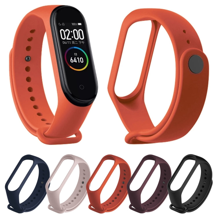 Pure Color Soft TPU Watch Bands for Xiaomi Mi Band 4, Host Not Included(Pink) by buy2fix
