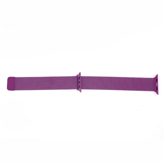 Milanese Loop Magnetic Stainless Steel Watch Band for Apple Watch Series 7 41mm / 6 & SE & 5 & 4 40mm / 3 & 2 & 1 38mm(Purple) by buy2fix