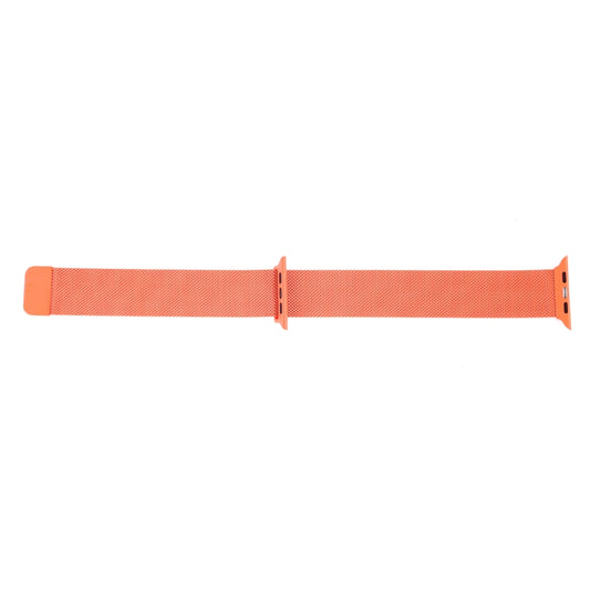 Milanese Loop Magnetic Stainless Steel Watch Band for Apple Watch Ultra 49mm&Watch Ultra 2 49mm / Series 10 46mm / 9&8&7 45mm / SE 3&SE 2&6&SE&5&4 44mm / 3&2&1 42mm(Orange) by buy2fix