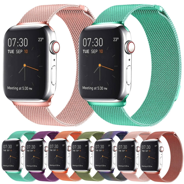 Milanese Loop Magnetic Stainless Steel Watch Band for Apple Watch Ultra 49mm&Watch Ultra 2 49mm / Series 10 46mm / 9&8&7 45mm / SE 3&SE 2&6&SE&5&4 44mm / 3&2&1 42mm(Red) by buy2fix