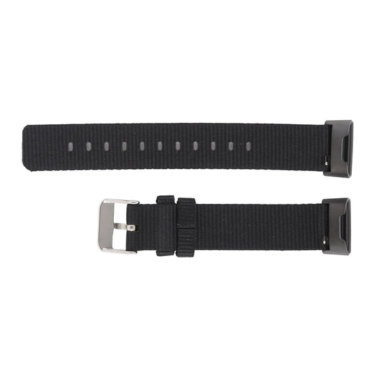 Nylon Watch Band for Fitbit Charge 3(Black) by buy2fix