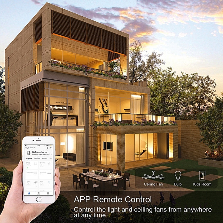 120 Type WiFi Smart Wall Touch Switch, US Plug(White) by buy2fix