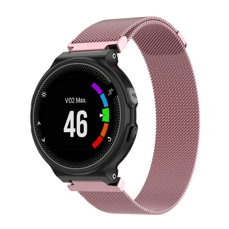 Milanese Watch Band for Garmin Forerunner 235 26cm(Pink) by buy2fix