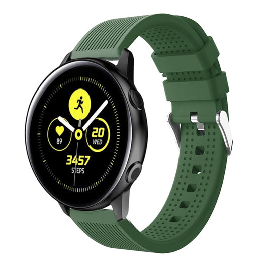 Smart Watch Silicone Watch Band for Garmin Vivoactive 3(Army Green) by buy2fix