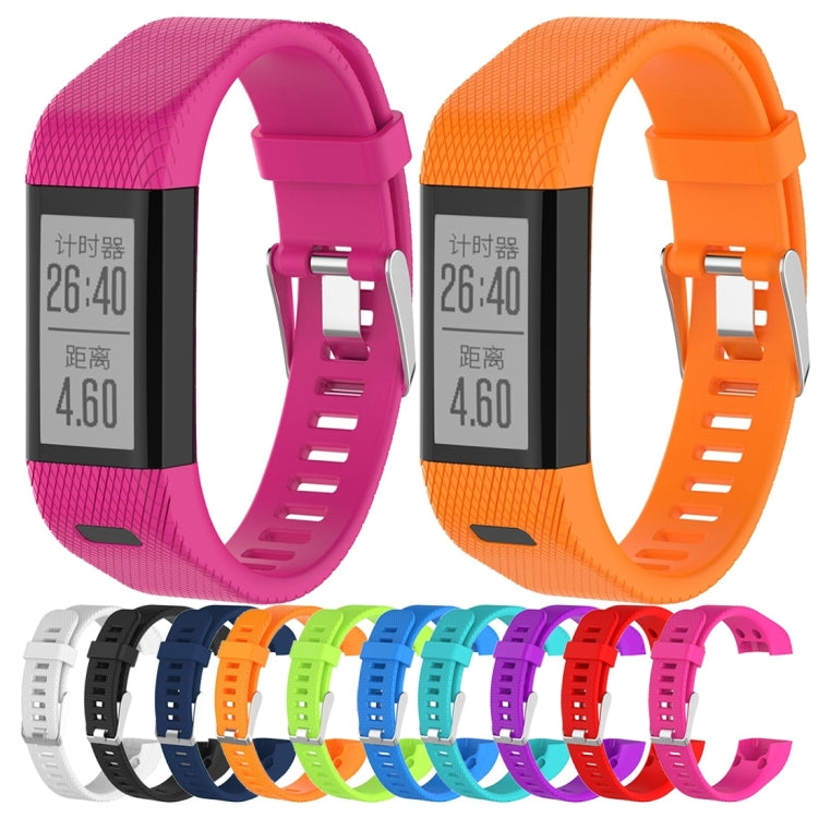 Smart Watch Silicone Watch Band for Garmin Vivosmart HR+(Purple) by buy2fix