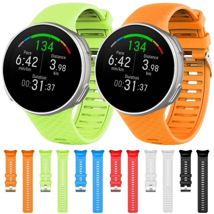 For Polar Vantage V Silicone Smart Watch Watch Band(Orange) by buy2fix