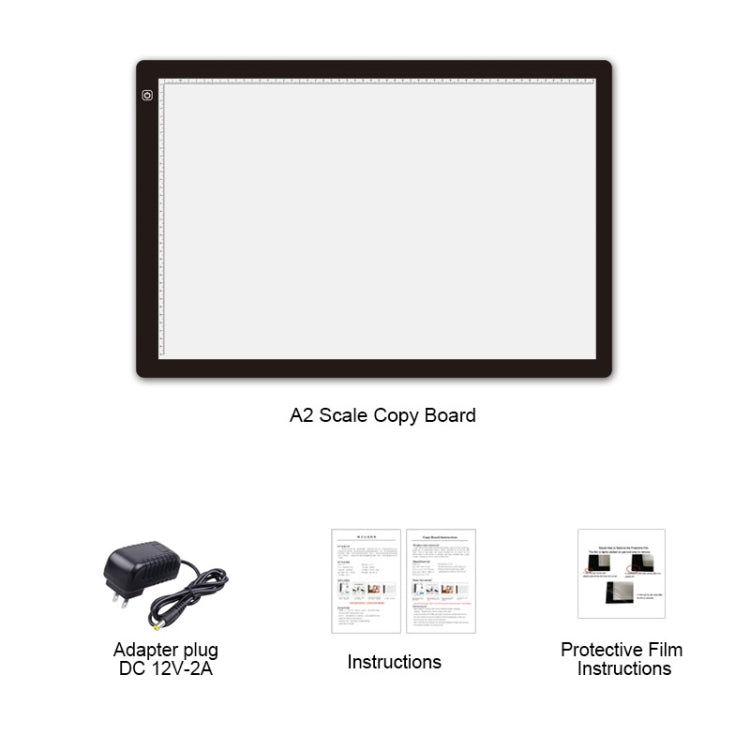 23W 12V LED Three Level of Brightness Dimmable A2 Acrylic Copy Boards Anime Sketch Drawing Sketchpad, EU Plug by buy2fix