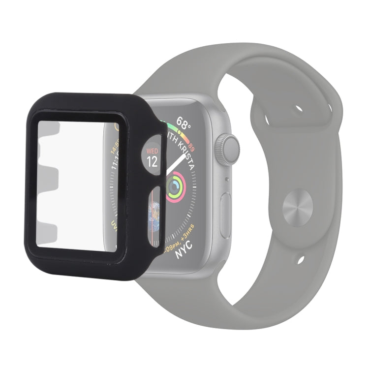PC + Glass Protective Case for Apple Watch Series 3 & 2 & 1 38mm(Black) by buy2fix