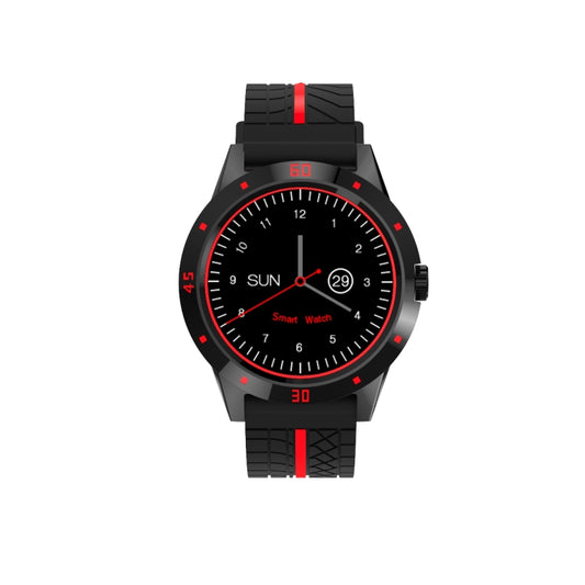 N6 Smart Watch 1.3 inch TFT Screen MTK2502C Bluetooth4.0, Silicone Watch Band, Support Heart Rate Monitor & Pedometer & Sleep Monitor & Sedentary Reminder(Red) by buy2fix