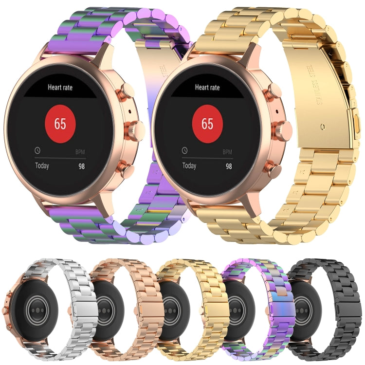 18mm Steel Wrist Strap Watch Band for Fossil Female Sport / Charter HR / Gen 4 Q Venture HR(Black) by buy2fix