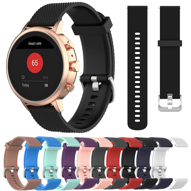 18mm Texture Silicone Wrist Strap Watch Band for Fossil Female Sport / Charter HR / Gen 4 Q Venture HR (Red) by buy2fix