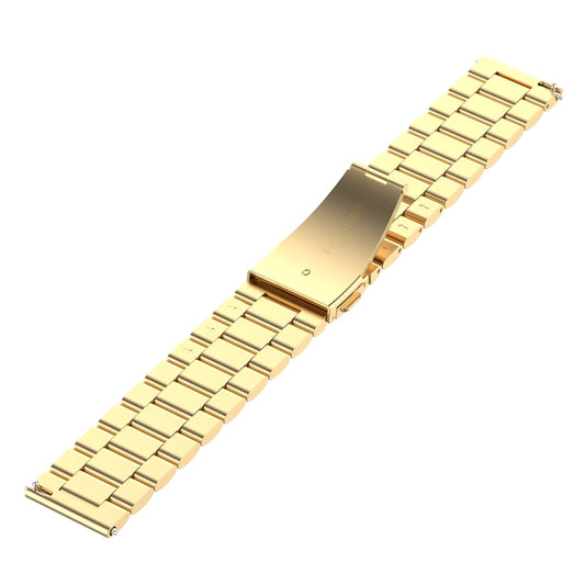 22mm Steel Wrist Strap Watch Band for Fossil Gen 5 Carlyle, Gen 5 Julianna, Gen 5 Garrett, Gen 5 Carlyle HR (Gold) by buy2fix