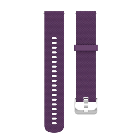 22mm Texture Silicone Wrist Strap Watch Band for Fossil Gen 5 Carlyle, Gen 5 Julianna, Gen 5 Garrett, Gen 5 Carlyle HR (Dark Purple) by buy2fix
