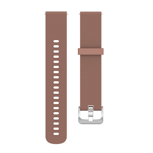 22mm Texture Silicone Wrist Strap Watch Band for Fossil Gen 5 Carlyle, Gen 5 Julianna, Gen 5 Garrett, Gen 5 Carlyle HR (Brown) by buy2fix