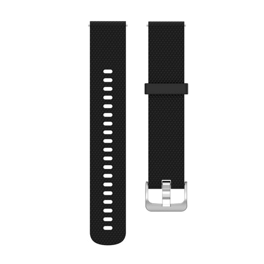 22mm Texture Silicone Wrist Strap Watch Band for Fossil Hybrid Smartwatch HR, Male Gen 4 Explorist HR, Male Sport (Black) by buy2fix
