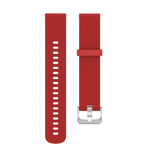 22mm Texture Silicone Wrist Strap Watch Band for Fossil Hybrid Smartwatch HR, Male Gen 4 Explorist HR, Male Sport (Red) by buy2fix