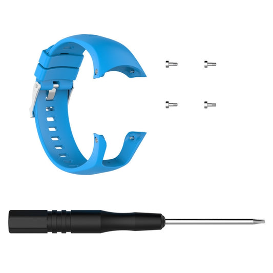 Silicone Watch Band for SUUNTO Trainer Wrist HR(Sky Blue) by buy2fix