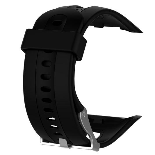 Male Style Silicone Sport Watch Band for Garmin Forerunner 10 / 15(Black) by buy2fix
