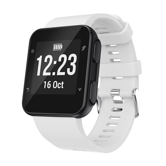 Silicone Sport Watch Band for Garmin Forerunner 35(White) by buy2fix