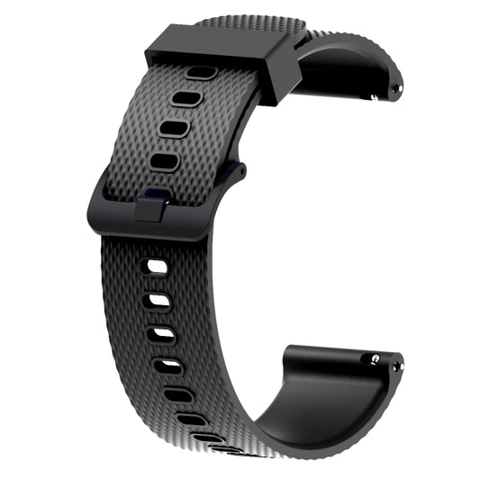 Silicone Sport Watch Band for Garmin Vivoactive 3 20mm(Black) by buy2fix