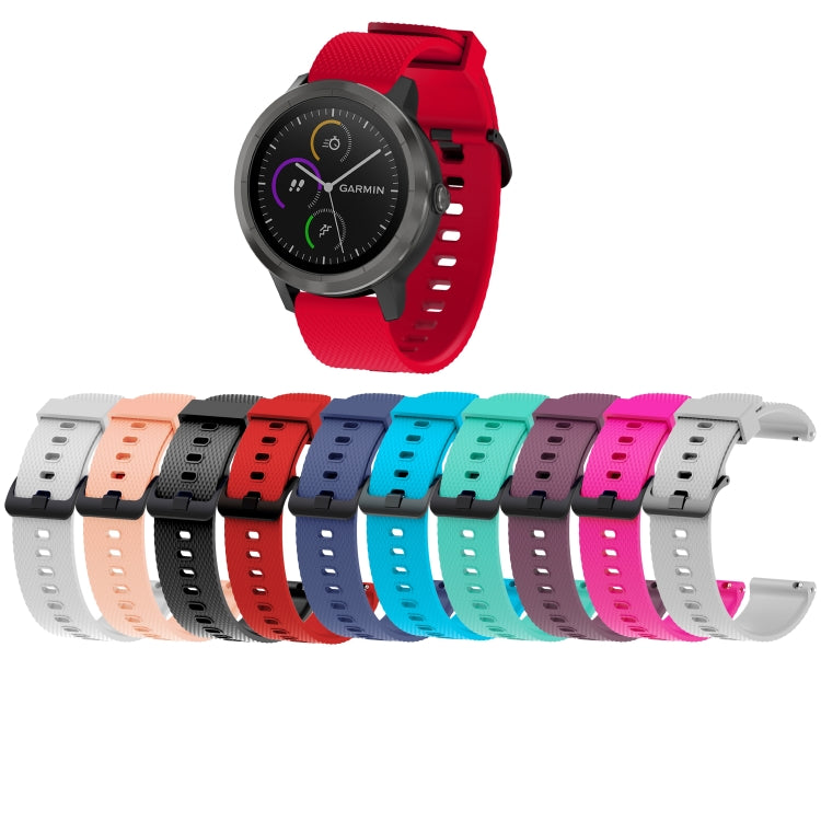 Silicone Sport Watch Band for Garmin Vivoactive 3 20mm(Grey) by buy2fix
