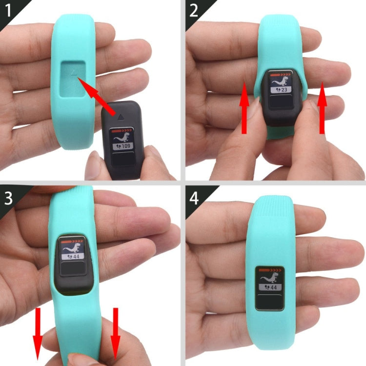 Silicone Sport Watch Band for Garmin Vivofit JR, Size: Large(White) by buy2fix